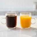 Ver imagem 2 de Jogo Copos de Vidro Xícara Caneca de 250ml Conjunto Kit 6pçs