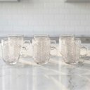 Ver imagem 4 de Jogo Copos de Vidro Xícara Caneca de 250ml Conjunto Kit 6pçs