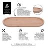Kit 2 Bandeja Bambu Oval 34cm Travessa Ecokitchen - Mimo Style - 6