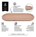 Ver imagem 6 de Kit 2 Bandeja Bambu Oval 34cm Travessa Ecokitchen - Mimo Style