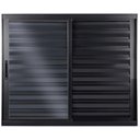 Ver imagem 1 de Janela de Aluminio Veneziana 3 Folhas sem Grade Linha Premium:1,00 X 1,00/preto