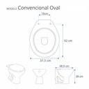 Ver imagem 2 de Assento Sanitário Astra C/ Amortecedor Oval Preto Universal