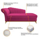 Ver imagem 6 de Kit Diva Recamier Vanessa 140cm Lado Direito e 02 Poltronas Laura Suede - Doce Sonho Móveis RECAMIER