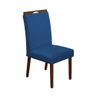 Kit 6 Cadeiras de Jantar Madeira Maciça Mel Premium Heloísa Veludo Azul - 2