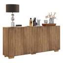 Ver imagem 1 de Aparador Buffet Multimóveis Veneza 4 Portas FG3557 Rustic/Natural