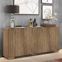Ver imagem 3 de Aparador Buffet Multimóveis Veneza 4 Portas FG3557 Rustic/Natural