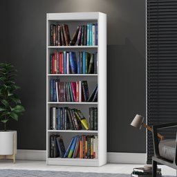 Armário Livreiro / Estante para Livros Encanto Branco - Rede Moveis - 1