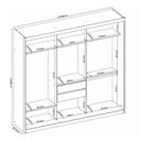 Ver imagem 5 de Guarda Roupa Casal Ambiente Dalila 32211 Amendola Off White Flex - Demóbile