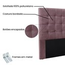 Ver imagem 3 de Cabeceira King 1,95m Verona Veludo - Pallazio