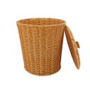 Ver imagem 2 de Lixeira com Tampa Redonda 15l Textura Rattan - Oikos
