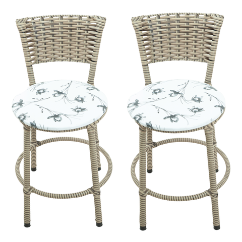 Kit 2 Banquetas Baixa Cozinha Toda Encapada