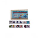 Ver imagem 1 de Jogo de Dominó Alfabetização em Mdf 28 Peças