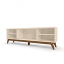 Ver imagem 5 de Rack para TV até 75 Polegadas 183cm Campinas Bege Off White/Canela