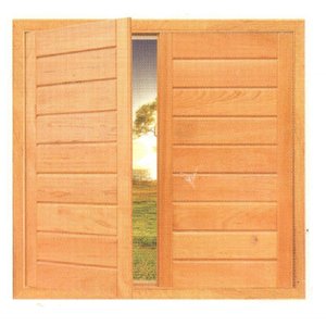 Janela de Abrir Horizontal - Madeira Maciça - Angelim:1,20m X 1,20m