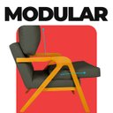 Ver mais imagens de Poltrona Sala Decorativa Mona Estofada Veludo Cinza Base Madeira Castanho - Arkell