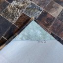 Ver imagem 3 de Tapete de Couro Marrom Exótico Escuro 2,00x2,00 C/b Pç 10x10