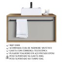 Ver imagem 5 de Kit Gabinete com Cuba e Espelheira 80cm Mel Arenas Proddy