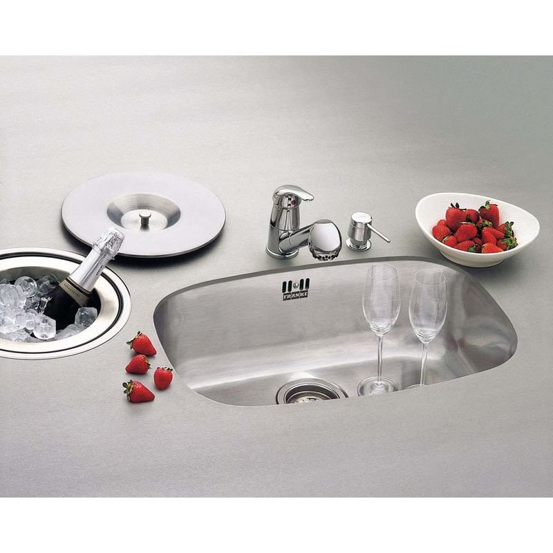 Cuba de Inox Essenza 55x34x18 Cm Polida com Válvula - 50161 - Franke - 1