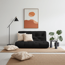 Ver imagem 5 de Colchão Futon Casal Dobrável Sofa Cama Preto Acquablock