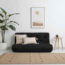 Ver imagem 2 de Colchão Futon Casal Dobrável Sofa Cama Preto Acquablock