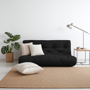 Ver imagem 4 de Colchão Futon Casal Dobrável Sofa Cama Preto Acquablock