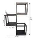 Ver imagem 4 de Nicho Prateleira de Parede Decorativo Ferro e Mdf Preto