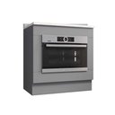 Ver imagem 4 de Balcão de Cozinha C/ Tampo Americana P/ Forno de Embutir 80cm Cinza - Henn