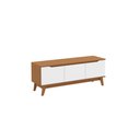 Ver imagem 2 de Rack Kappesberg 3 Portas Canela/branco 136cm