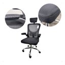 Ver imagem 3 de Cadeira Presidente Escritório Ergonômica E1063 Preto Material Assento Espuma NR17