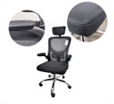 Ver imagem 3 de Cadeira Presidente Escritório Ergonômica E1063 Preto Material Assento Espuma NR17