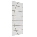 Ver imagem 5 de Porta de Madeira Frisada R20C 210x80 cm Acabamento UV Pronta para Instalar:Branco