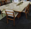 Ver imagem 1 de Sala de Jantar com Vidro 8 Cadeiras 2,20x1,10m - Estellar - Requinte Salas