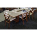 Ver imagem 3 de Sala de Jantar com Vidro 8 Cadeiras 2,20x1,10m - Estellar - Requinte Salas