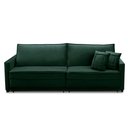Ver imagem 5 de Sofá Cama Retrátil e Reclinável 2,10m com Molas Karen Veludo Verde Adonai Estofados