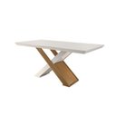 Ver imagem 2 de Conjunto Sala de Jantar Mesa 6 Cadeiras Amanda Espresso Móveis Bege/Creme/Off White/Imbuia