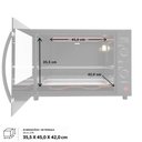 Ver imagem 2 de Forno Elétrico de Bancada Fogatti 10054754 -2 70L 1750W com Grill Preto 220V
