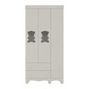 Ver imagem 5 de Guarda-Roupa Infantil 92cm com Vidro 3 Portas e 2 Gavetas Ternura Multimóveis MP4477 - Off White