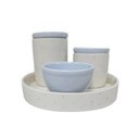 Ver imagem 1 de Kit Higiene Pbb Cerâmica Baby Azul com 4 Peças