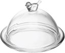 Ver imagem 1 de Prato para Doce com Tampa Bird 15cm x 10cm Cristal ? Wolff