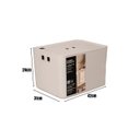 Ver imagem 3 de Organizador C/ Tampa Fly Creme 42x31x24cm - Paramount