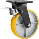 Ver imagem 2 de Rodizio Giratório com Freio 8'' Pu+Ferro Industrial Vonder