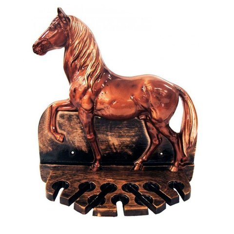 Porta Espeto Cavalo Suporte de Parede Churrasco