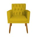 Ver imagem 2 de Conjunto 1 Namoradeira 2 Poltronas Decorativa Capitone com Puff