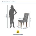 Ver imagem 4 de Conjunto Sala de Jantar 6 Lugares Redonda Tampo 120cm Vidro/mdf Mesa e Cadeiras Barcelona Yescasa