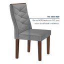Ver imagem 5 de Conjunto Sala de Jantar 6 Lugares Redonda Tampo 120cm Vidro/MDF Mesa e Cadeiras Barcelona Yescasa