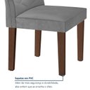 Ver imagem 7 de Conjunto Sala de Jantar 6 Lugares Redonda Tampo 120cm Vidro/mdf Mesa e Cadeiras Barcelona Yescasa