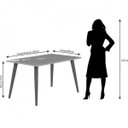 Ver imagem 3 de Mesa de Jantar Adele 130x80cm Marrom/Madeira/Off White