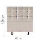 Ver imagem 2 de Cabeceira para Cama Box Solteiro 90 Cm Espanha:bege