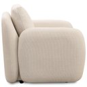 Ver mais imagens de Kit 02 Poltronas Decorativa Orgânica Sala de Estar Living Eliot F04 Linho Tramado Creme - Lyam Decor