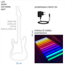 Painel Luminoso Criativo Guitarra - Neon Led Branco Quente - 2